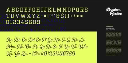 Breaker Rockin Font Poster 6