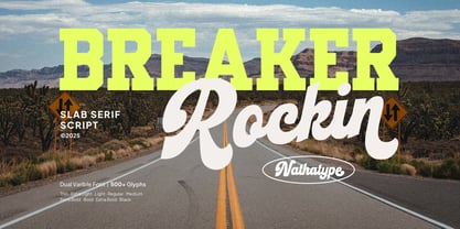 Breaker Rockin Font Poster 1