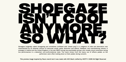 403 Glach Font Poster 12