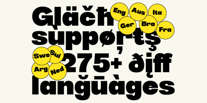 403 Glach Font Poster 7