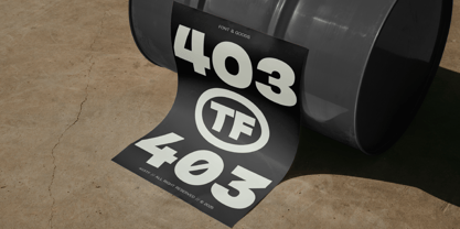 403 Glach Font Poster 13