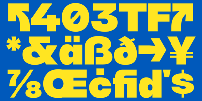 403 Glach Font Poster 3