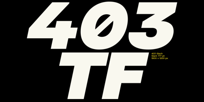 403 Glach Font Poster 6
