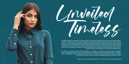 Whitela Akuatic Font Poster 2