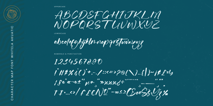 Whitela Akuatic Font Poster 14