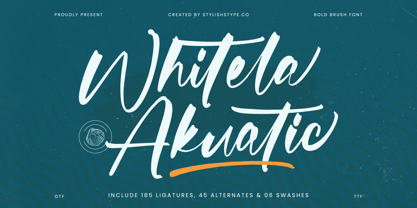 Whitela Akuatic Font Poster 1