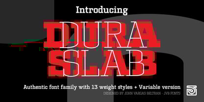 Dura Slab Font Poster 1