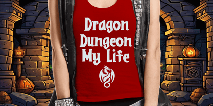 Dragon Dungeon Font Poster 2