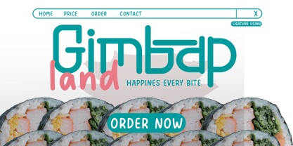 Seongal Font Poster 5