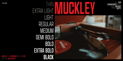 Muckley Font Poster 4