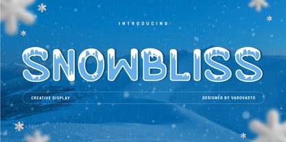 Snowbliss Font Poster 1