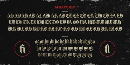 Black Face Font Poster 13