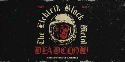 Black Face Font Poster 5