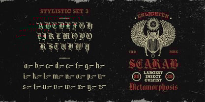 Black Face Font Poster 11