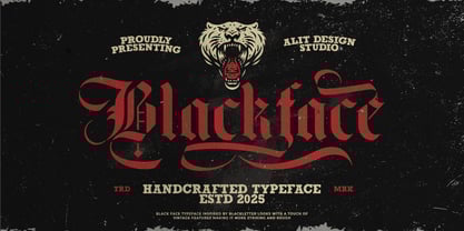 Black Face Font Poster 1