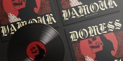 Black Face Font Poster 10