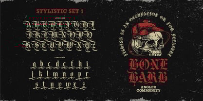 Black Face Font Poster 7