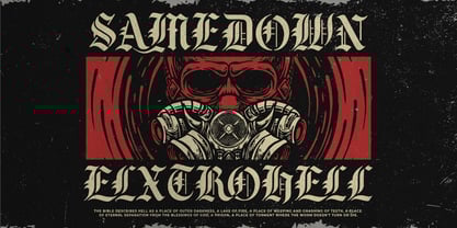 Black Face Font Poster 4