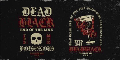 Black Face Font Poster 3