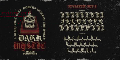 Black Face Font Poster 9