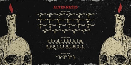 Black Face Font Poster 14