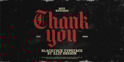 Black Face Font Poster 15