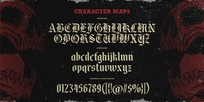 Black Face Font Poster 6