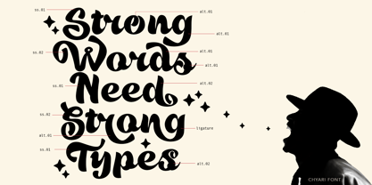 Chyari Font Poster 2