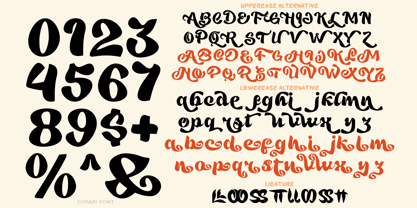 Chyari Font Poster 8
