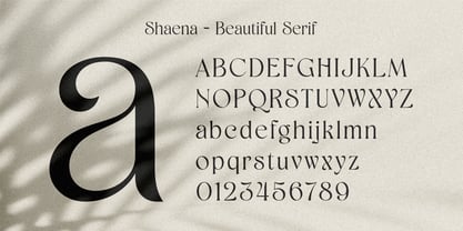 Shaena Font Poster 3