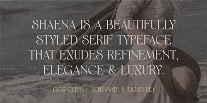 Shaena Font Poster 2
