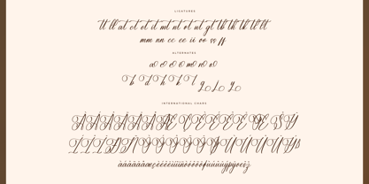 Dahlianti Angelina Font Poster 8