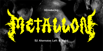 CF Metallon Font Poster 1