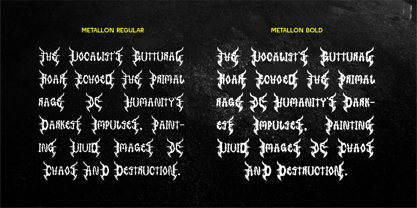 CF Metallon Font Poster 5