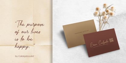 Wening Font Poster 7