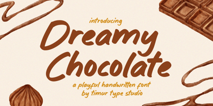 Dreamy Chocolate Font Poster 1
