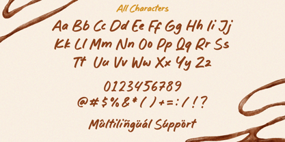 Dreamy Chocolate Font Poster 6