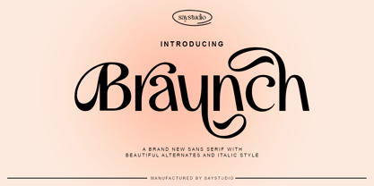 Braunch Font Poster 1