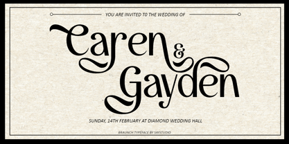 Braunch Font Poster 4