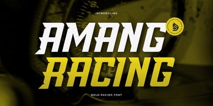 Amang Racing Font Poster 1