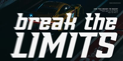 Amang Racing Font Poster 4