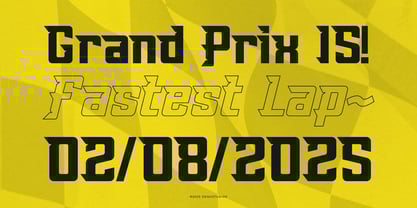 Amang Racing Font Poster 3
