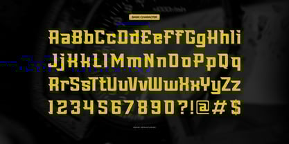 Amang Racing Font Poster 10