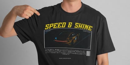 Amang Racing Font Poster 7