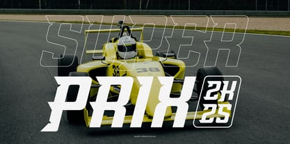 Amang Racing Font Poster 2