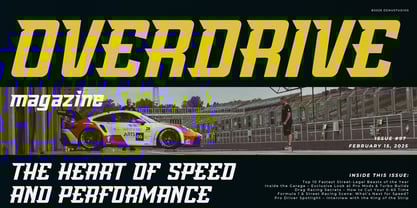 Amang Racing Font Poster 5