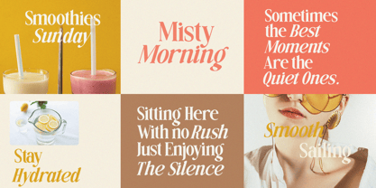 Snowflakes Font Poster 5