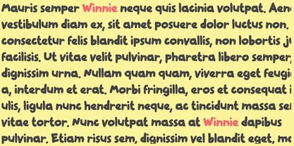 Winnie Font Poster 3