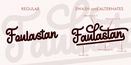 Faulastan Font Poster 3