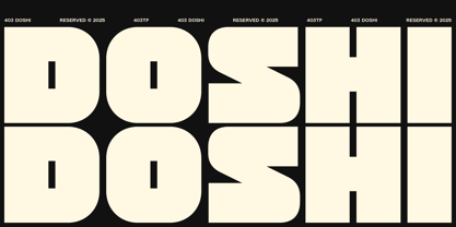 403 Doshi Font Poster 15